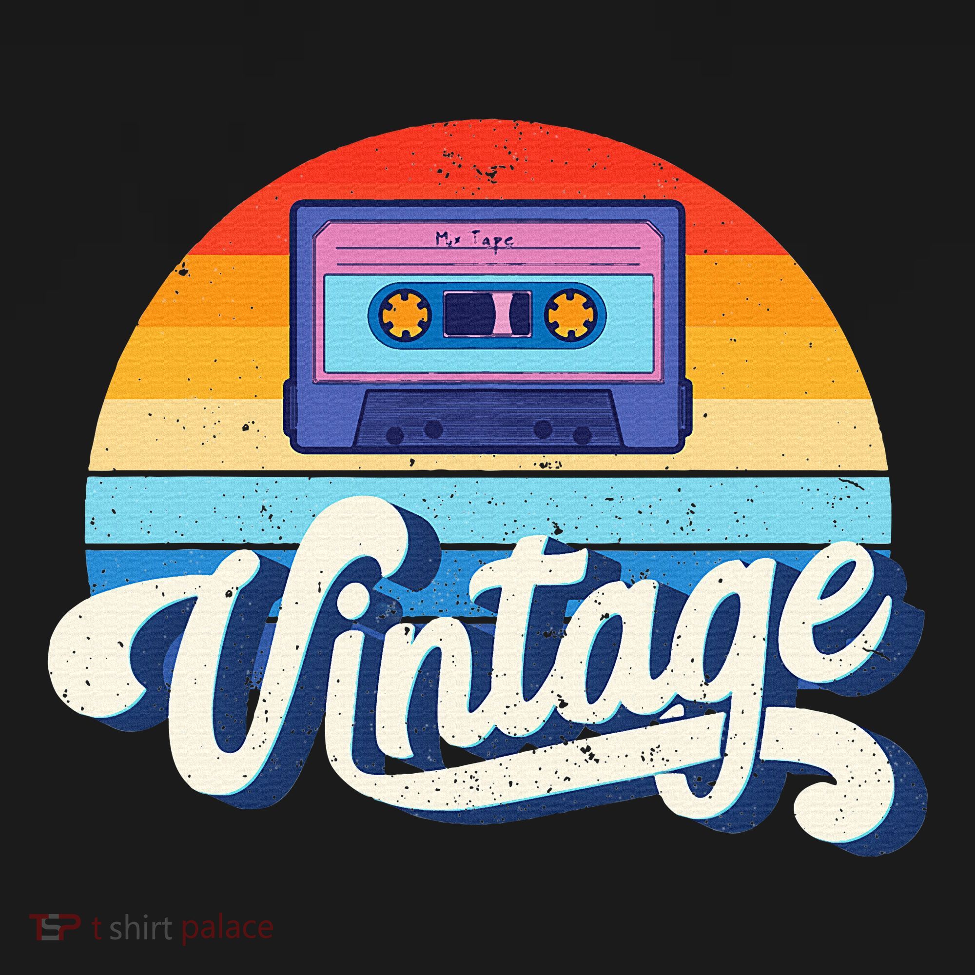 Cassette Mixtape 80s Music Retro Mixed Tape T-Shirt