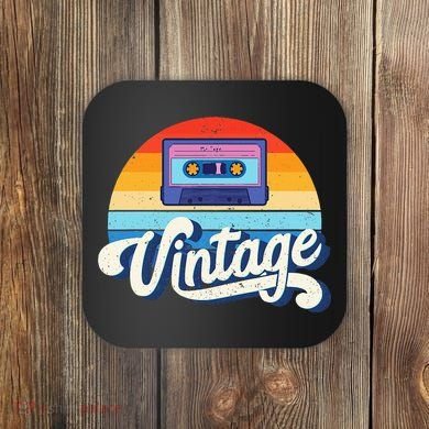 Cassette Mixtape 80s Music Retro Mixed Tape Coaster