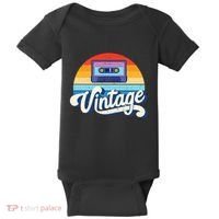 Cassette Mixtape 80s Music Retro Mixed Tape Baby Bodysuit thumb 0