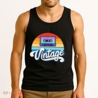 Cassette Mixtape 80s Music Retro Mixed Tape Tank Top thumb 3