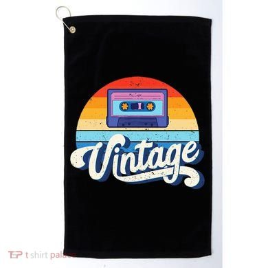 Cassette Mixtape 80s Music Retro Mixed Tape Golf Towel