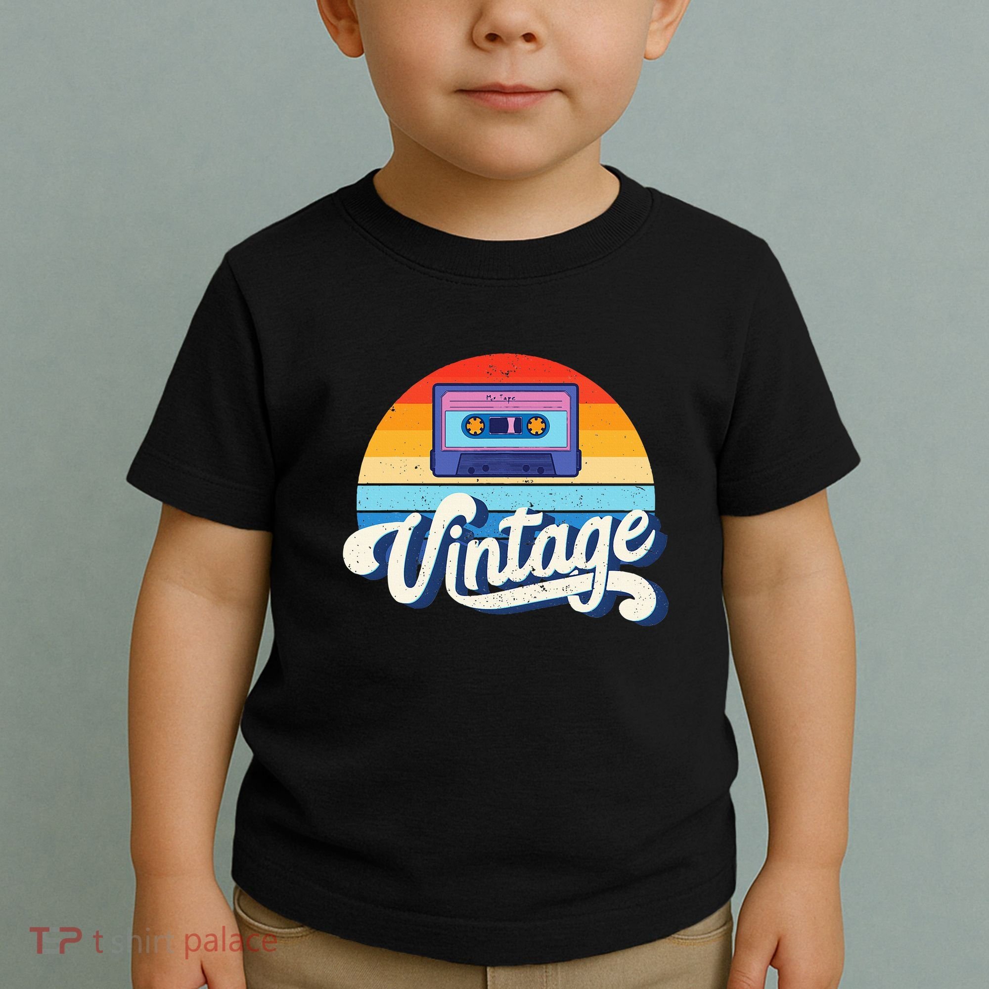 Cassette Mixtape 80s Music Retro Mixed Tape Toddler T-Shirt