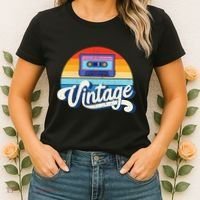 Cassette Mixtape 80s Music Retro Mixed Tape Women's T-Shirt thumb 2