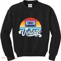 Cassette Mixtape 80s Music Retro Mixed Tape Kids Sweatshirt thumb 0