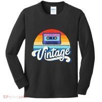 Cassette Mixtape 80s Music Retro Mixed Tape Kids Long Sleeve Shirt thumb 0