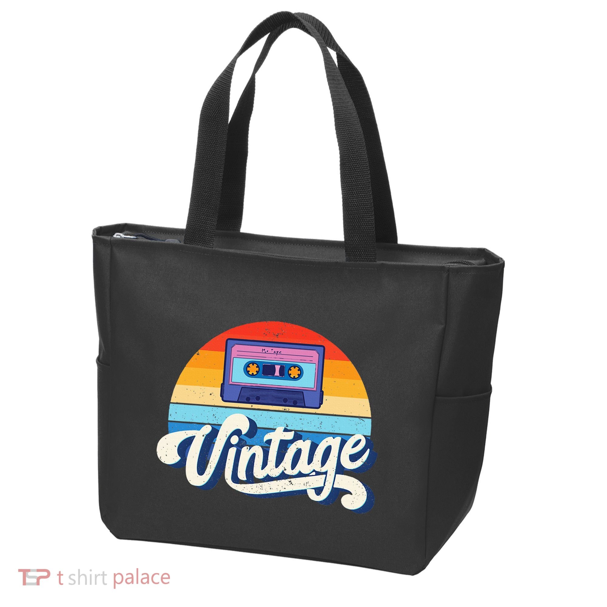 Cassette Mixtape 80s Music Retro Mixed Tape Tote Bag