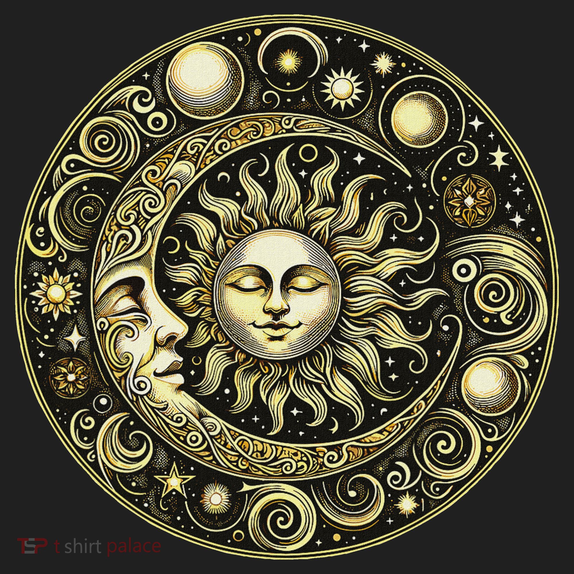 Celestial Moon And Sun Women's Sweatshirt