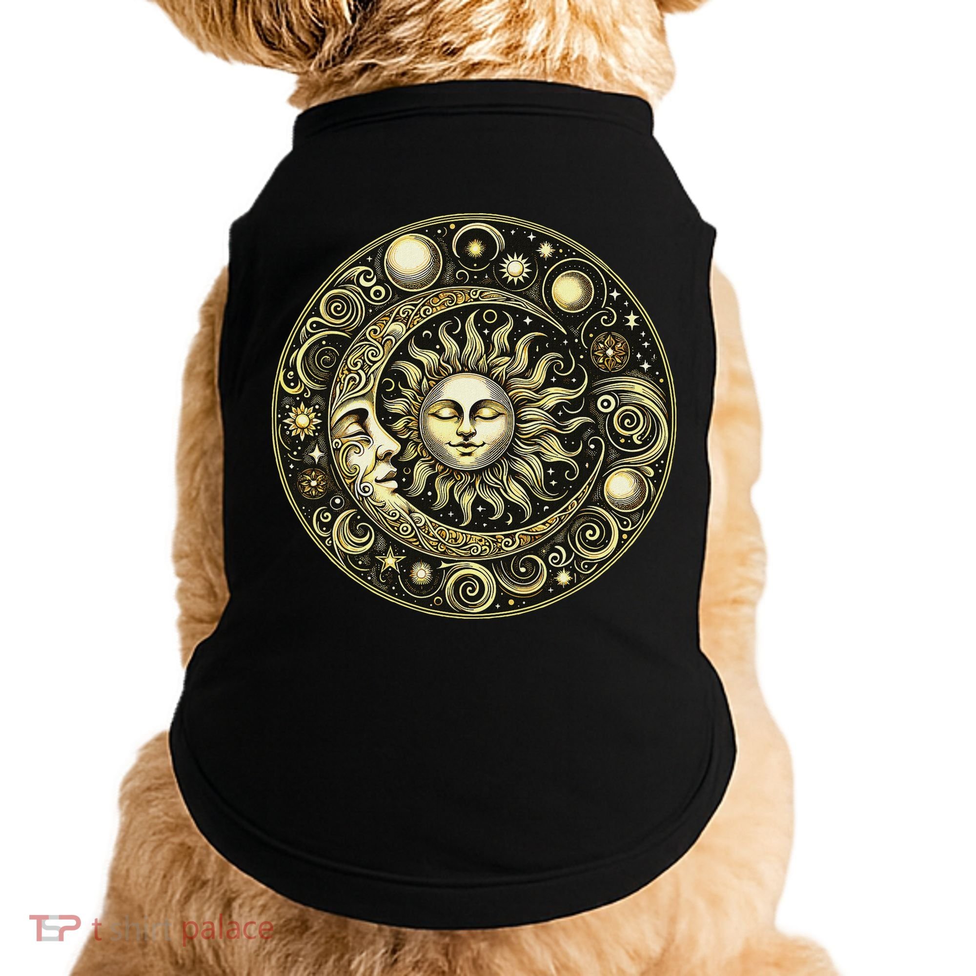 Celestial Moon And Sun Doggie Tank