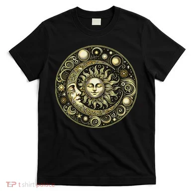 Celestial Moon And Sun T-Shirt
