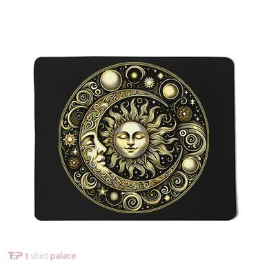 Celestial Moon And Sun Mousepad
