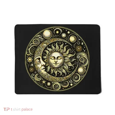 Celestial Moon And Sun Mousepad