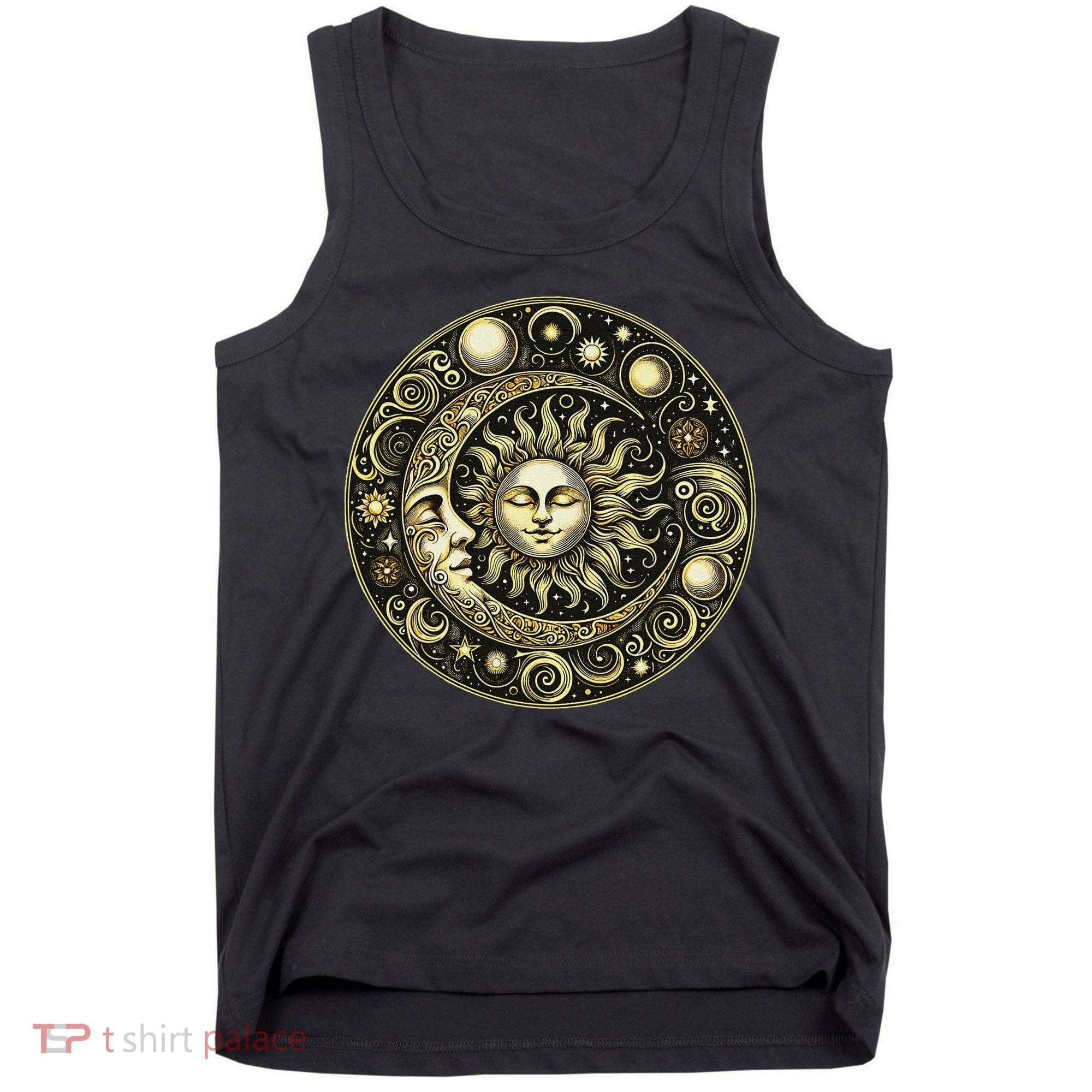 Celestial Moon And Sun Tank Top