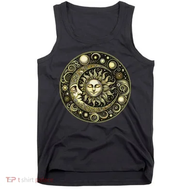 Celestial Moon And Sun Tank Top