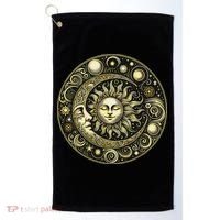 Celestial Moon And Sun Golf Towel thumb 0