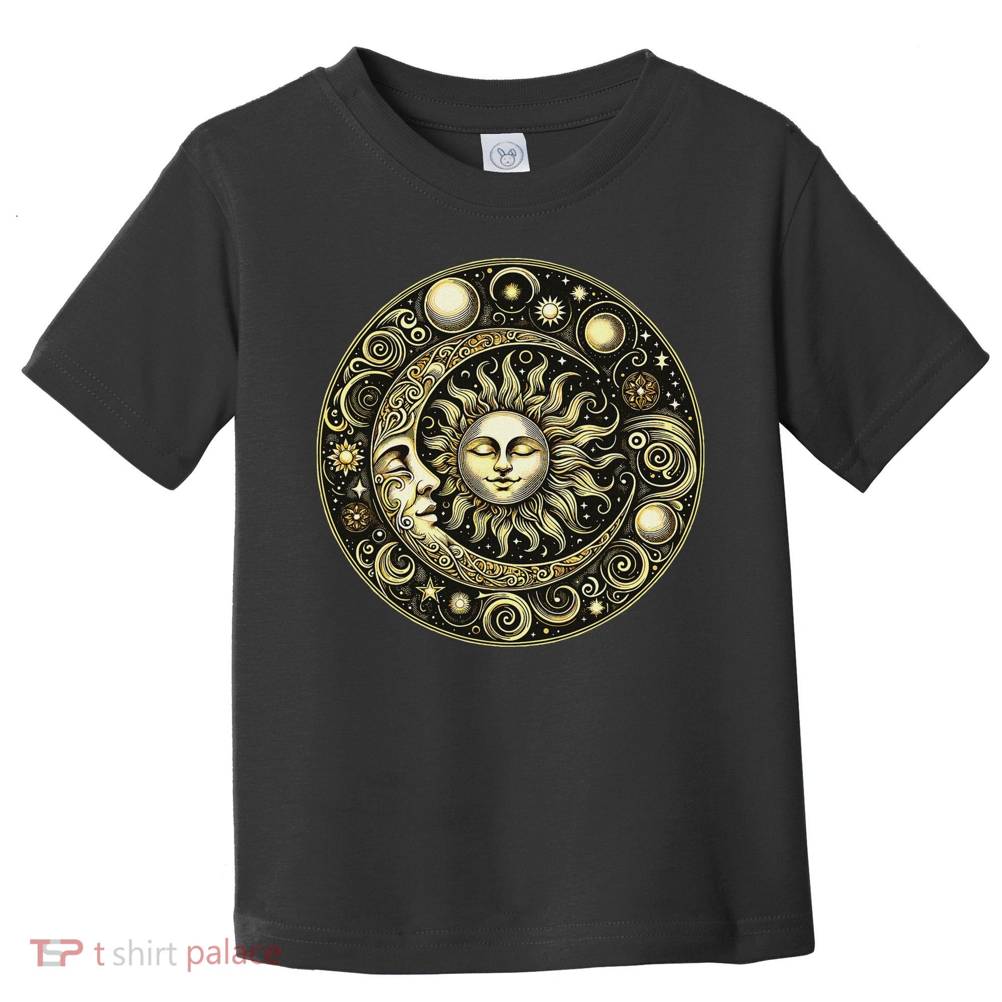 Celestial Moon And Sun Toddler T-Shirt