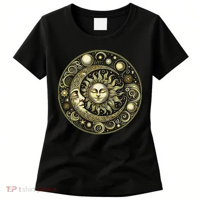 Celestial Moon And Sun Women's T-Shirt