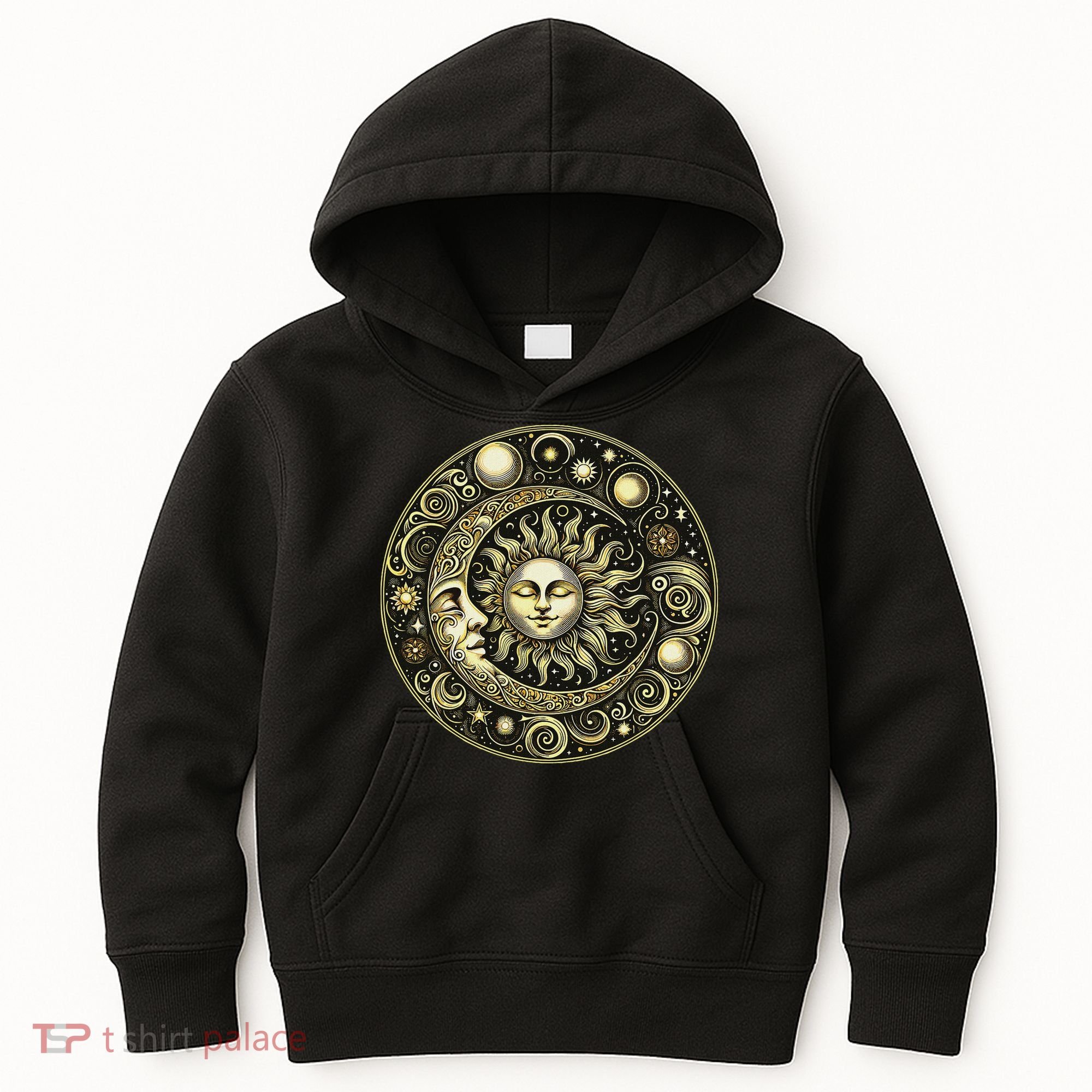 Celestial Moon And Sun Kids Hoodie
