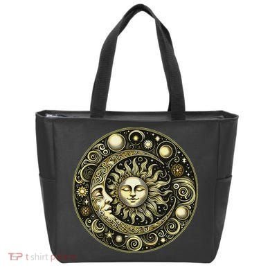 Celestial Moon And Sun Tote Bag