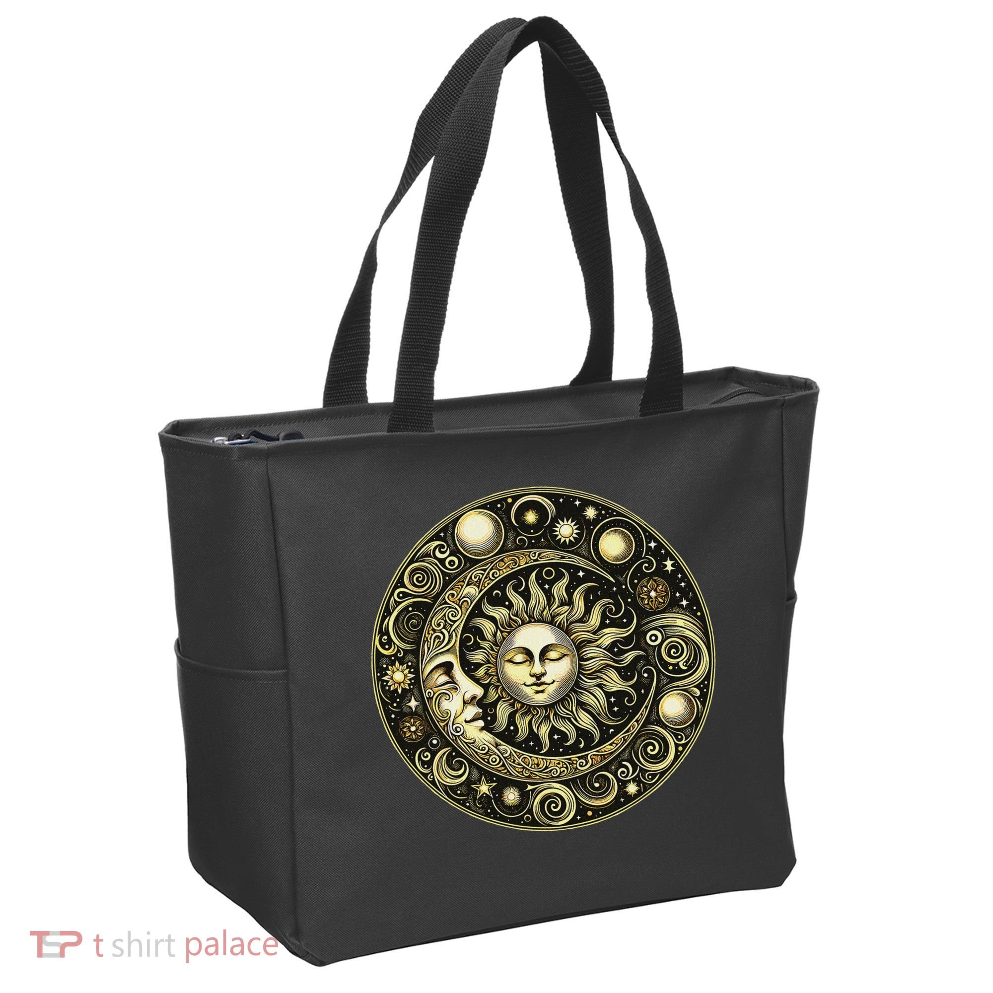 Celestial Moon And Sun Tote Bag