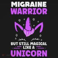 Chronic Migraine Awareness Purple Ribbon Magical Unicorn Women's Hoodie thumb 2