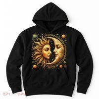 Celestial Moon And Sun Astrology Hoodie thumb 0