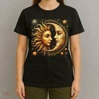 Celestial Moon And Sun Astrology T-Shirt thumb 4