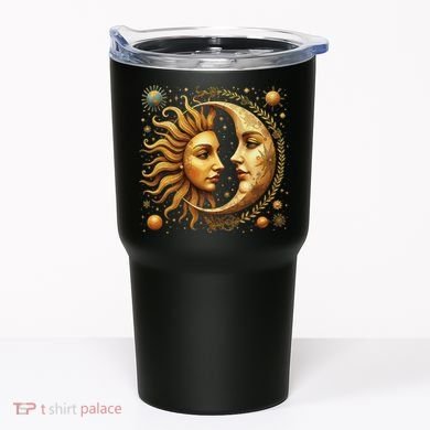 Celestial Moon And Sun Astrology Tumbler