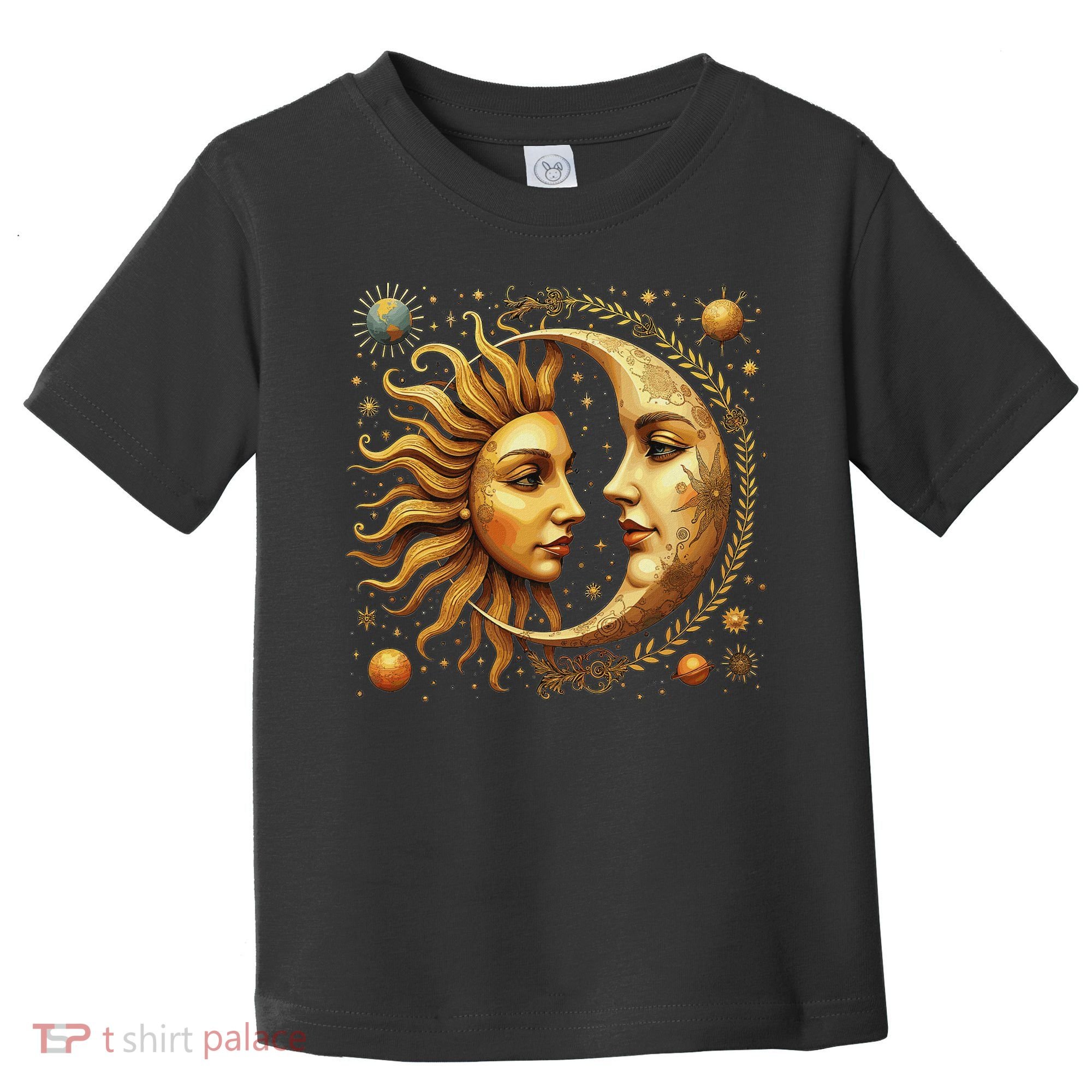 Celestial Moon And Sun Astrology Toddler T-Shirt