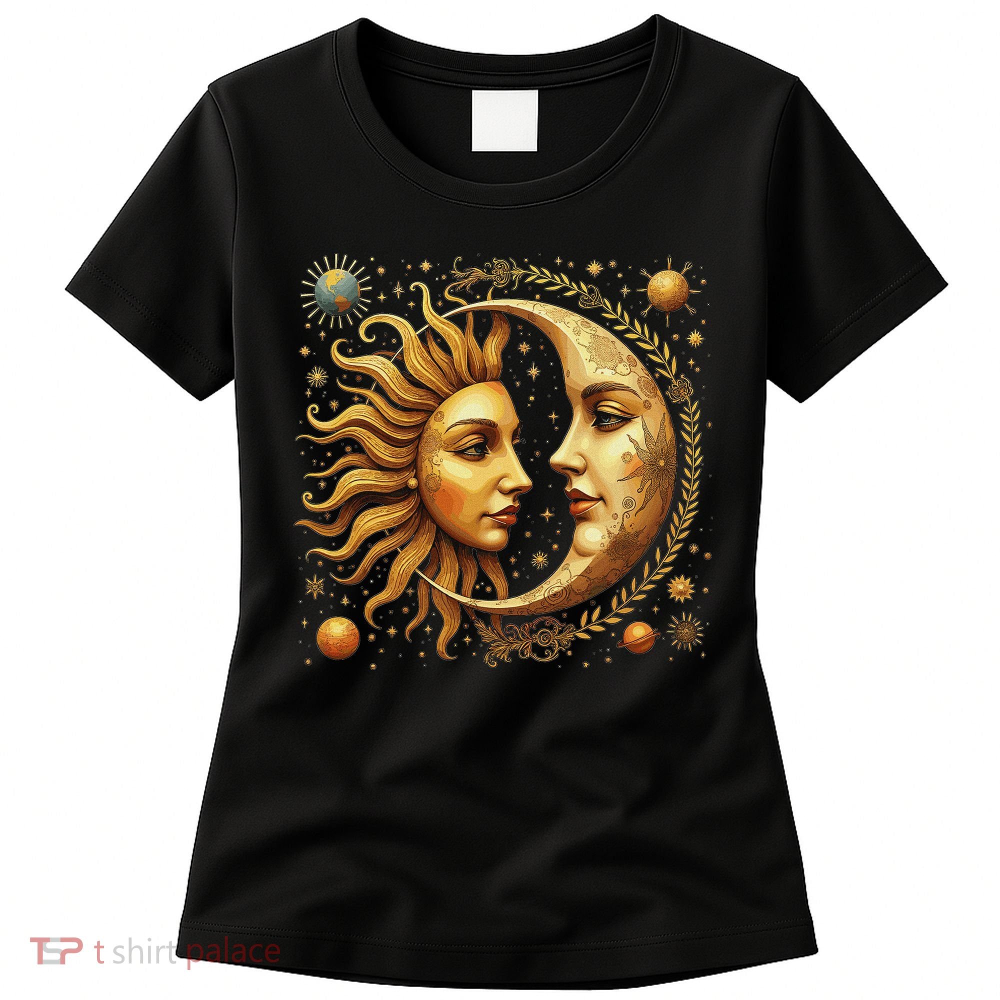 Celestial Moon And Sun Astrology Women's T-Shirt