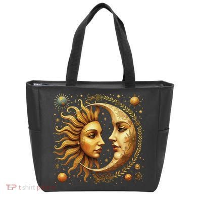 Celestial Moon And Sun Astrology Tote Bag