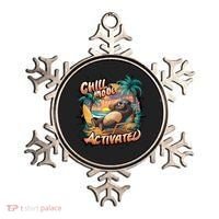 Chill Mode Activated Funny Grizzly Bear Vacay Vibes Only Gift Ornament thumb 0