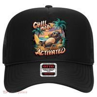 Chill Mode Activated Funny Grizzly Bear Vacay Vibes Only Gift Hat thumb 0
