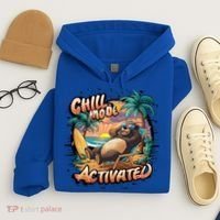 Chill Mode Activated Funny Grizzly Bear Vacay Vibes Only Gift Hoodie thumb 4