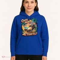 Chill Mode Activated Funny Grizzly Bear Vacay Vibes Only Gift Hoodie thumb 5