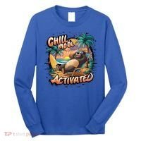 Chill Mode Activated Funny Grizzly Bear Vacay Vibes Only Gift Long Sleeve Shirt thumb 0