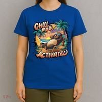 Chill Mode Activated Funny Grizzly Bear Vacay Vibes Only Gift T-Shirt thumb 4