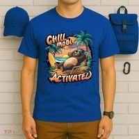 Chill Mode Activated Funny Grizzly Bear Vacay Vibes Only Gift T-Shirt thumb 6