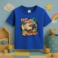 Chill Mode Activated Funny Grizzly Bear Vacay Vibes Only Gift Toddler T-Shirt thumb 3