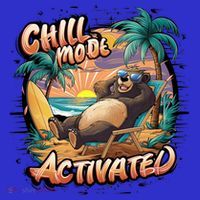 Chill Mode Activated Funny Grizzly Bear Vacay Vibes Only Gift Visor thumb 3