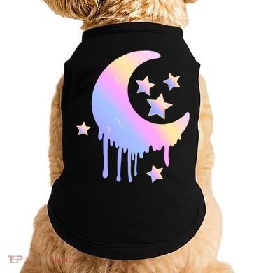 Colorful Moon And Stars Space Doggie Tank