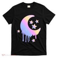 Colorful Moon And Stars Space T-Shirt thumb 0