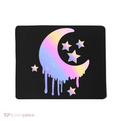 Colorful Moon And Stars Space Mousepad