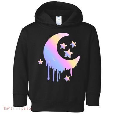 Colorful Moon And Stars Space Toddler Hoodie