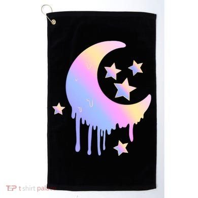 Colorful Moon And Stars Space Golf Towel
