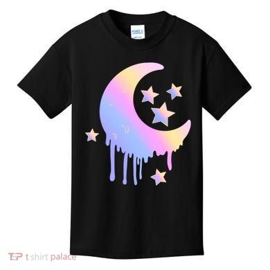 Colorful Moon And Stars Space Kids T-Shirt