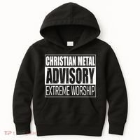 Christian Metal Advisory Extreme Worship Kids Hoodie thumb 0