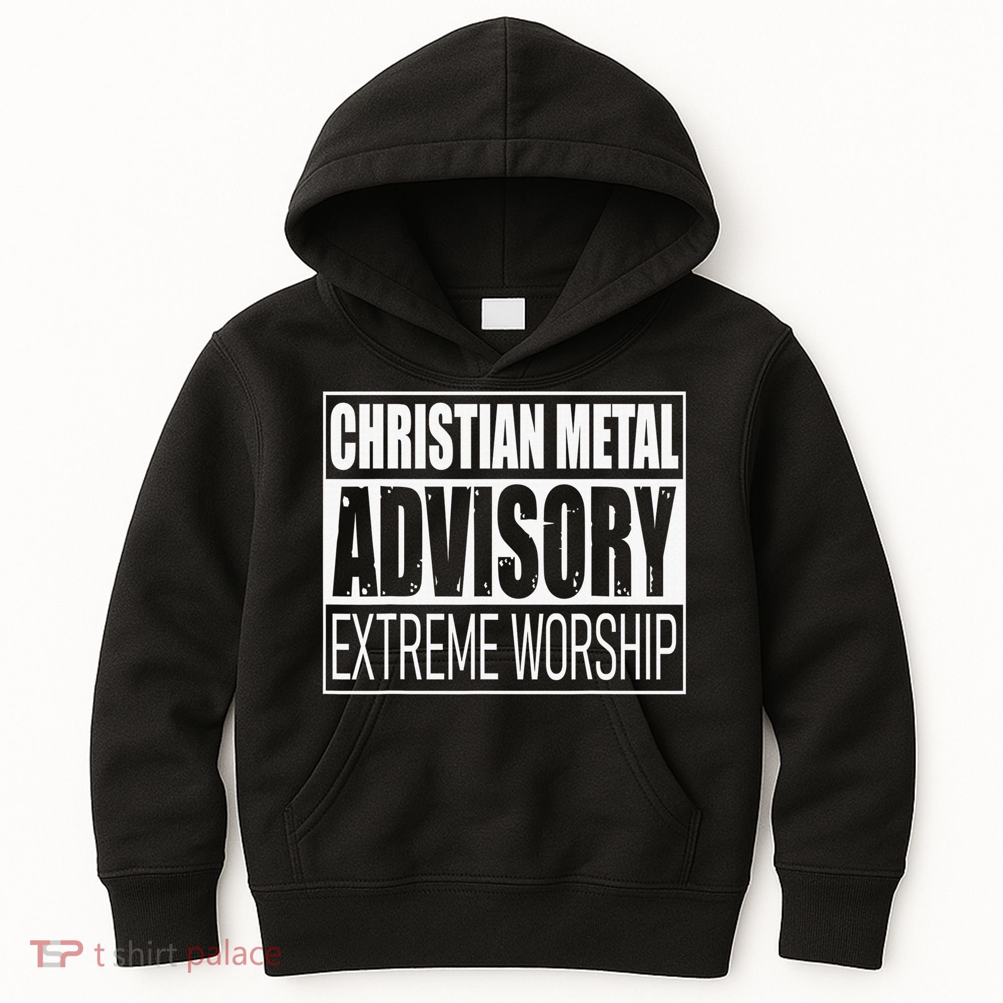 Christian Metal Advisory Extreme Worship Kids Hoodie