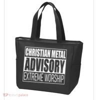 Christian Metal Advisory Extreme Worship Tote Bag thumb 3