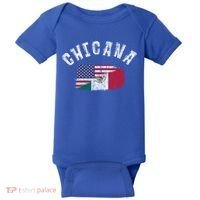 Chicana Mexican American Flag Mexico United States Latina Meaningful Gift Baby Bodysuit thumb 0