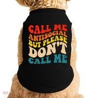 Call Me Antisocial But Please DonT Call Me Doggie Tank thumb 0